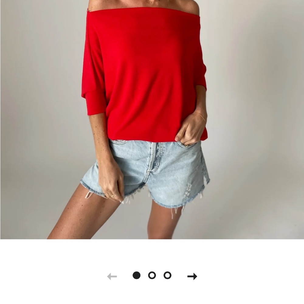 Six fifty shirt sleeve anywhere sweater size small